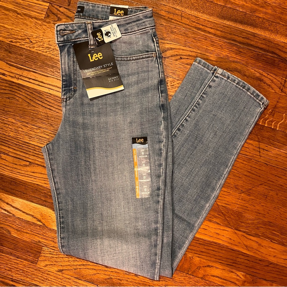 Lee slim fit mid rise